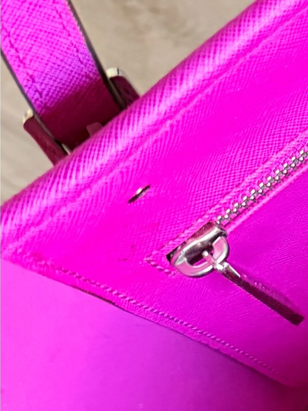 Michael Kors Bright Fuchsia Saffiano Tote